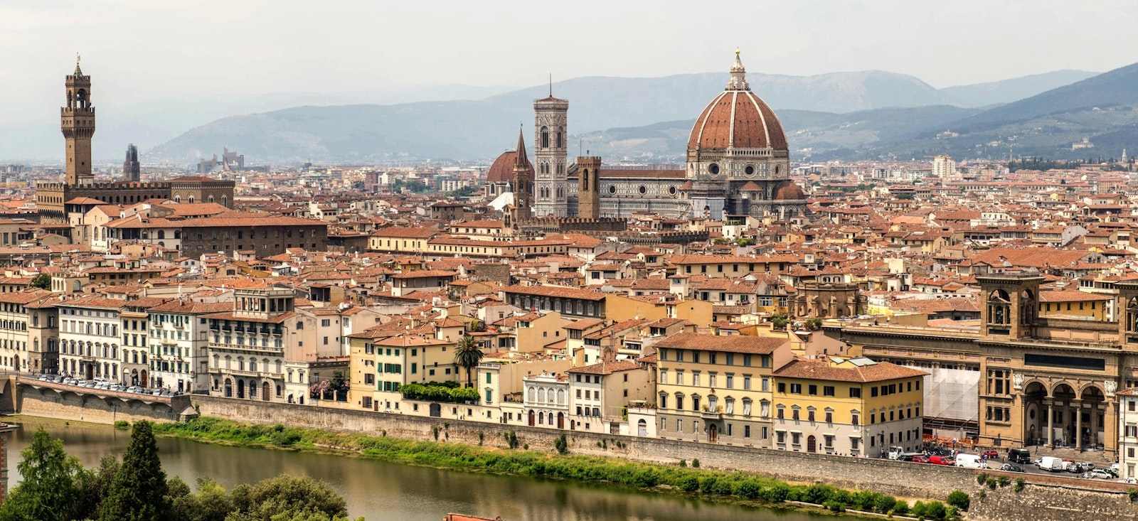Florence skyline seen by Piazzale Michelangelo - Florence, Italy Florence skyline seen by Piazzale Michelangelo - Florence, Italy