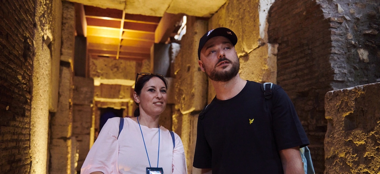 A private tour of the Colosseum underground section. A private tour of the Colosseum underground section.