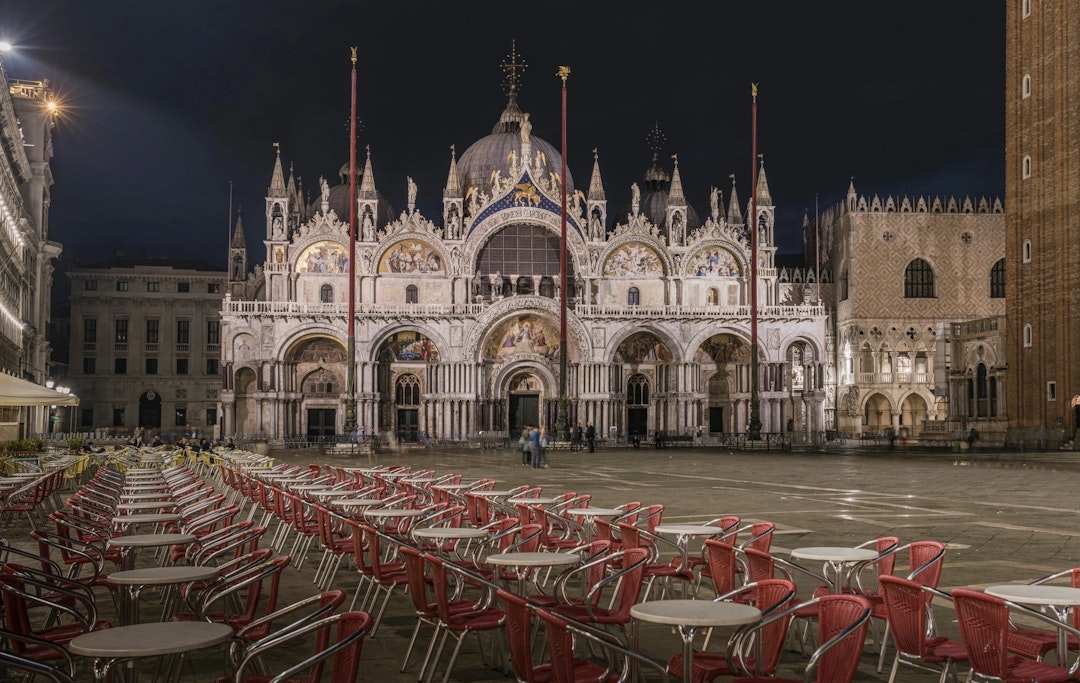 Venice: St. Mark's Basilica by Night Venice: St. Mark's Basilica by Night